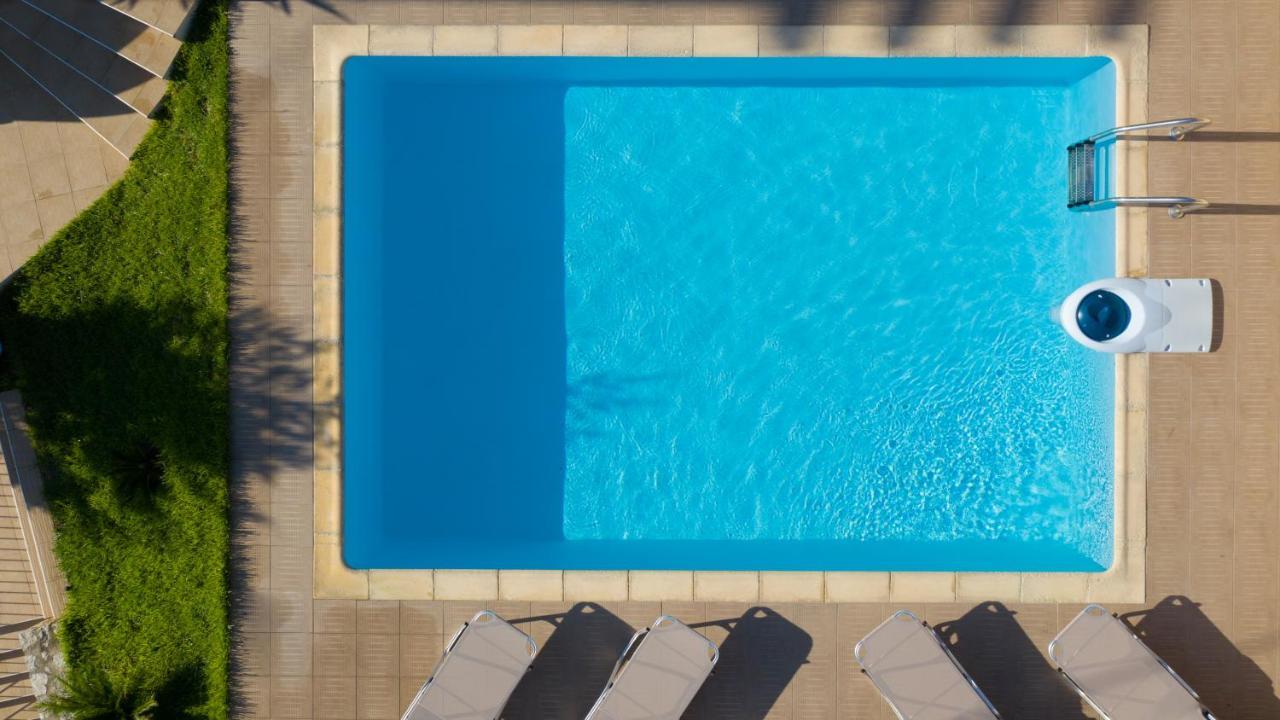 Family Villa Rousa In Rethymno With Pool, Bbq And Kids Area Loutra Exteriör bild